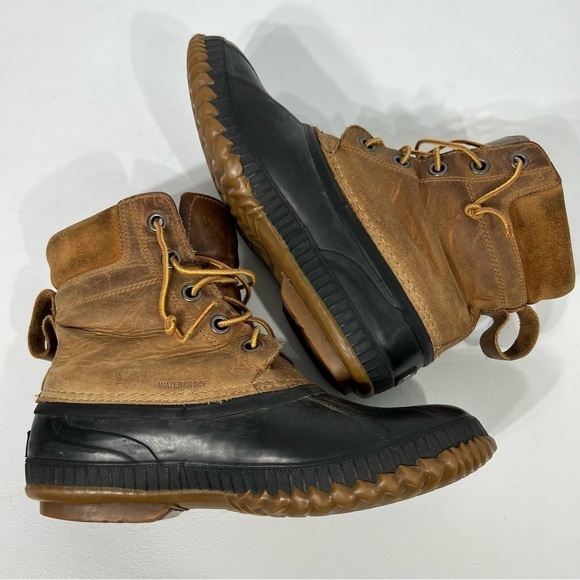 Sorel Cheyenne Lace Up Boots Men's 9.5 Waterproof Full Grain Leather Thinsulate - Picture 7 of 9